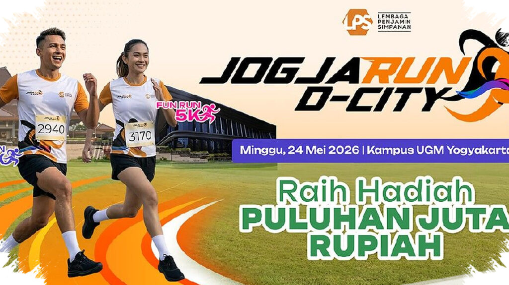 Jogja Run D-City 2026 Di UGM, Lari Melewati Landmark Ikonik dan Hadiah Rp25 Juta