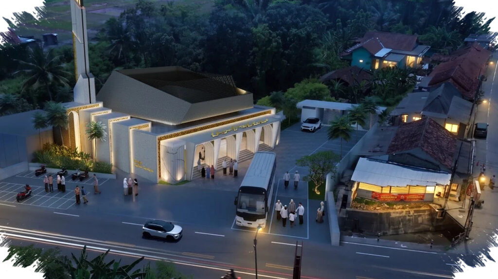 Bos Rokok HS Bangun Masjid Di Lokasi Tragedi Istri Tewas, Desainnya Terungkap