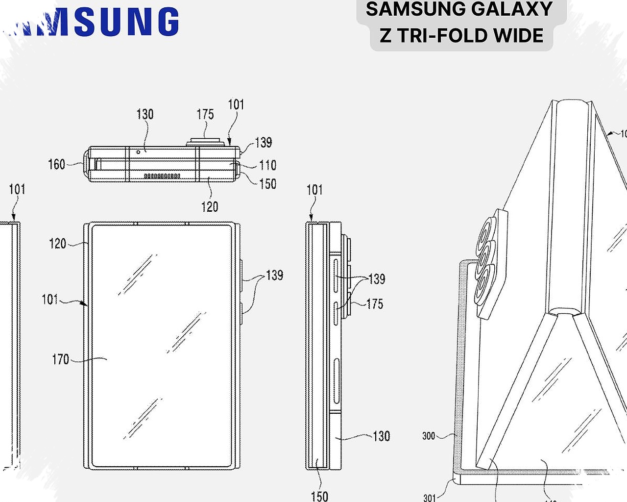 Paten Baru Samsung Bocor, HP Tri-Fold Ini Bisa Jauh Lebih Lebar dari yang Kita Bayangkan