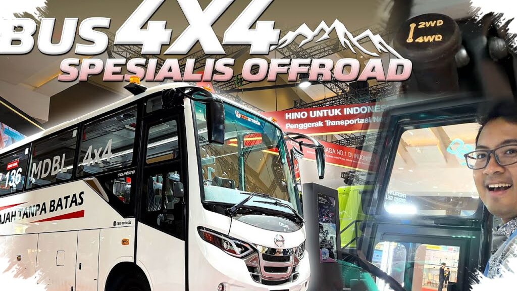 Bus Rp1,1 Miliar Yang Siap Tembus Lumpur, Hino 136 MDBL 4x4 Untuk Tambang dan Kebun