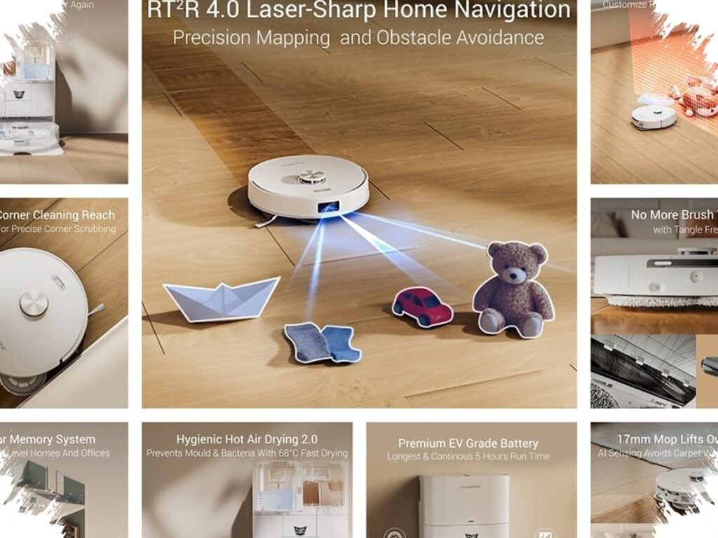 Milagrow iMap Max W300 ULTRA Datang Terlalu Agresif, Sedot 35.000Pa dan Dock Serba Otomatis