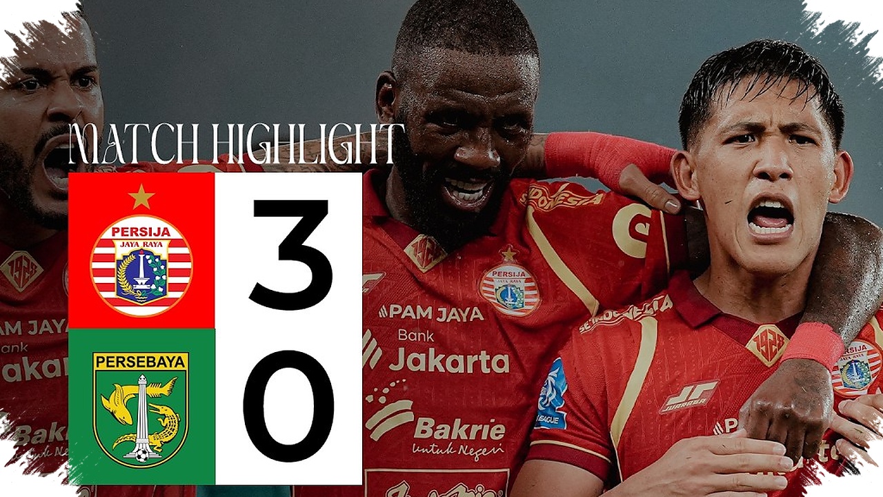 Persija Hantam Persebaya 3-0 di GBK, Akhiri Tiga Laga Tanpa Kemenangan