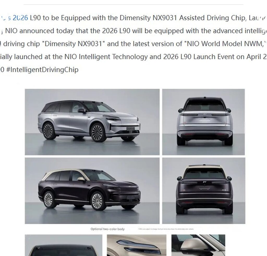 Nio Dorong L90 Baru Pakai Chip Shenji Buatan Sendiri, Langkah Paling Berani Lawan Nvidia