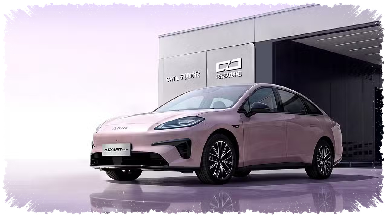 GAC Aion RT Super Meluncur, Sedan Listrik yang Baterainya Bisa Diganti 99 Detik