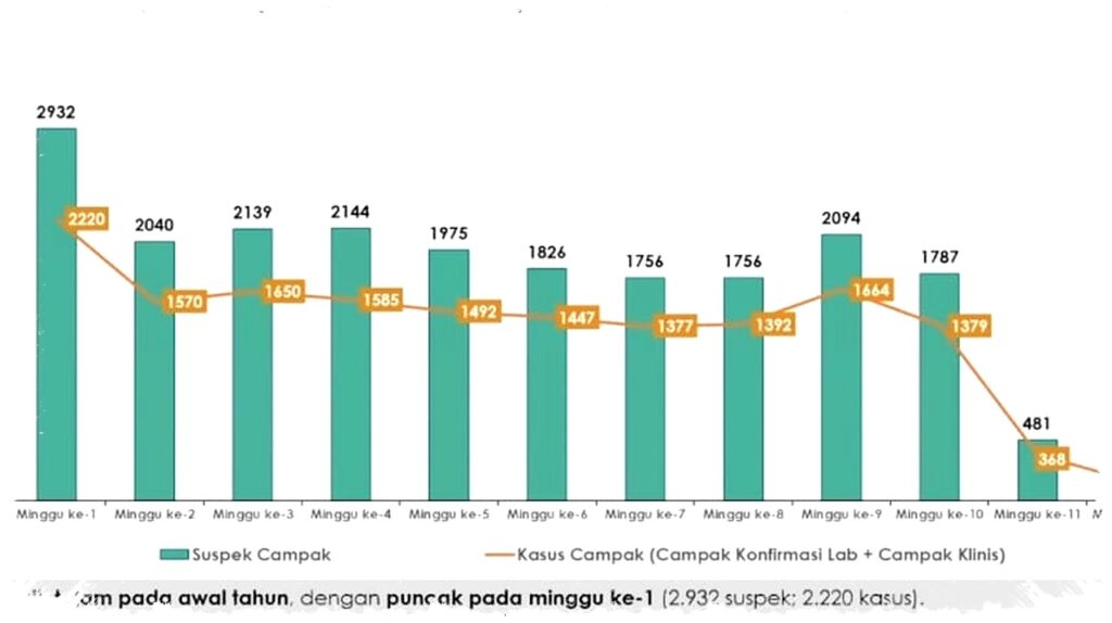 Campak Turun 93 Persen, Kemenkes Tetap Siaga di 14 Provinsi Prioritas
