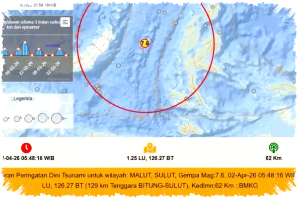 Detik-Detik CCTV Gempa Manado 7,6 SR, Guncangan 20 Detik yang Bikin Merinding!