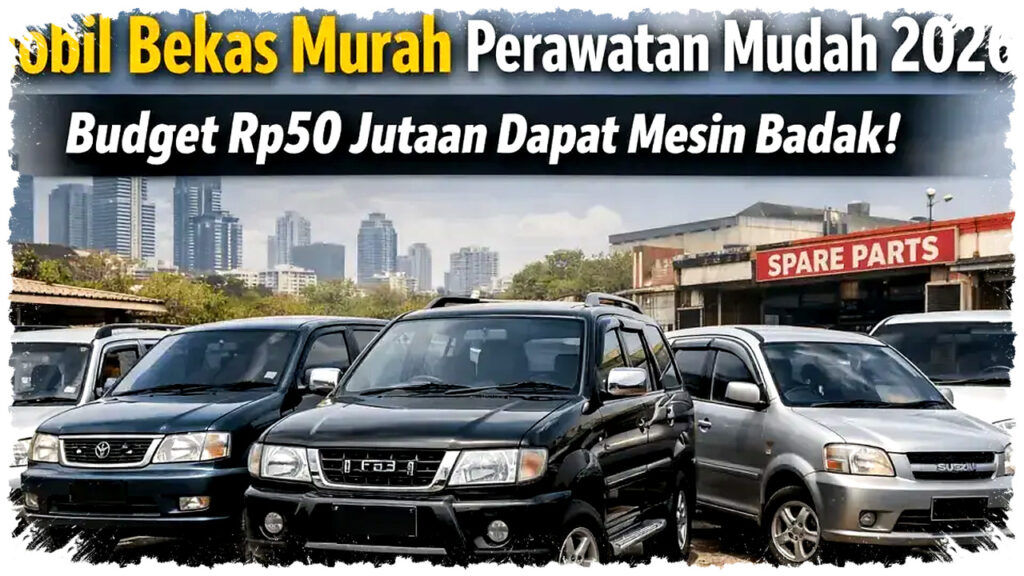 Rp 50 Jutaan Masih Dapat Mobil Bekas Layak Jalan, Dari City Car Hingga MPV Tua 2026