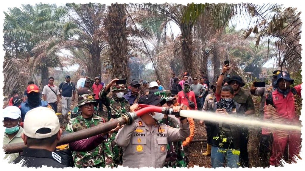 Karhutla 500 Hektare Terbongkar, Polres Pelalawan Tangkap Pembakar Lahan Gambut