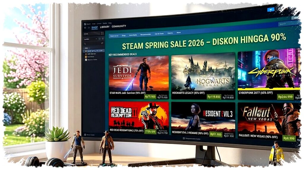 Steam Spring Sale 2026 Diskon Sampai 90 Persen, Ini Game Paling Layak Dibawa Pulang