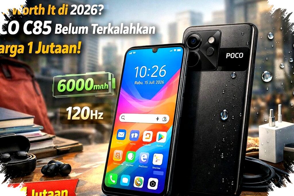 POCO C85 Masih Layak Di 2026, Baterai 6000mAh Dan Harga 1 Jutaan Sulit Ditandingi!
