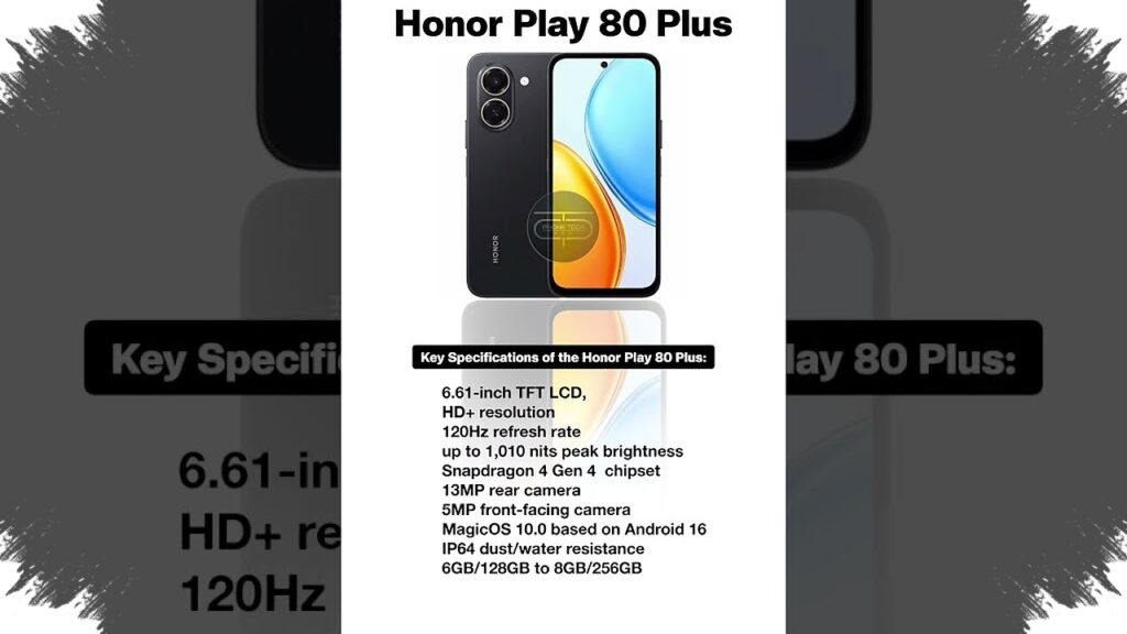 Honor Play 80 Plus Bawa Baterai 7.500mAh, Harga Masuk Akal untuk Snapdragon 4 Gen 4