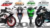 KTM RC 450 Menggoda Dengan Tenaga Lebih Besar, Aprilia RS 457 Menang Di Rasa Dan Fitur