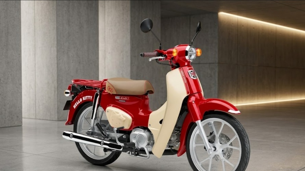 Honda Super Cub Hello Kitty Ternyata Tak Norak, 3 Detail Ini Malah Cocok Ditiru Buat Modif