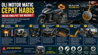 Oli Motor Matic Cepat Habis Tanpa Asap Putih, Ternyata Bukan Cuma Soal Kebocoran