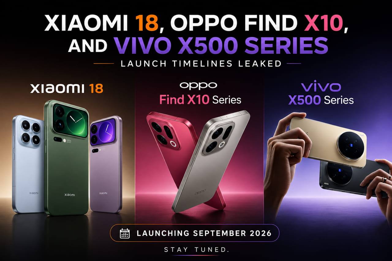 Tiga Flagship Besar Kompak Meluncur Sepanjang September 2026, Persaingan Xiaomi, Oppo, dan Vivo Memanas