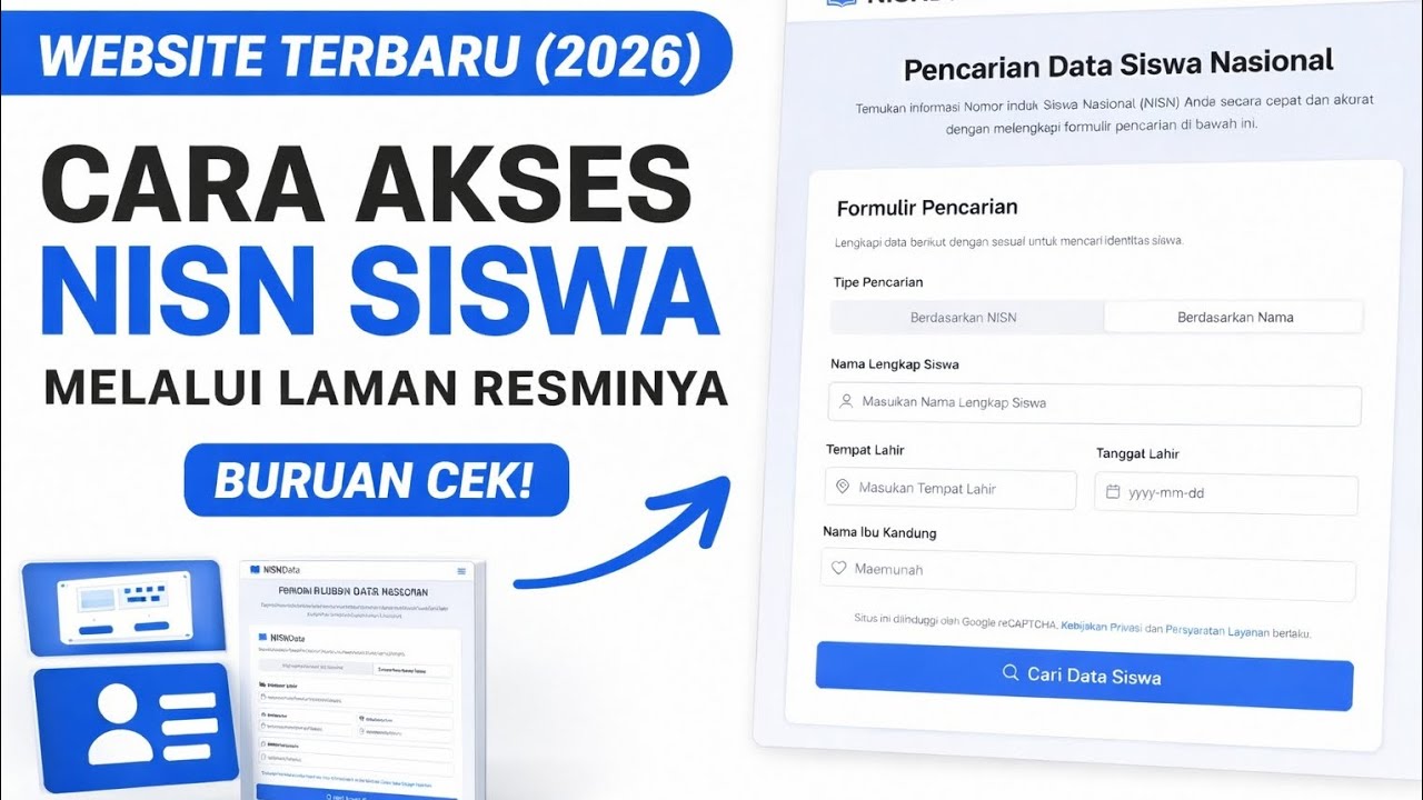 Tiga Cara Cek NISN Online, Sekali Cari Bisa Langsung Dipakai Untuk Daftar Sekolah