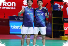 Raymond/Joaquin Tumbangkan Juara Dunia, Lolos Dramatis ke Semifinal Indonesia Open