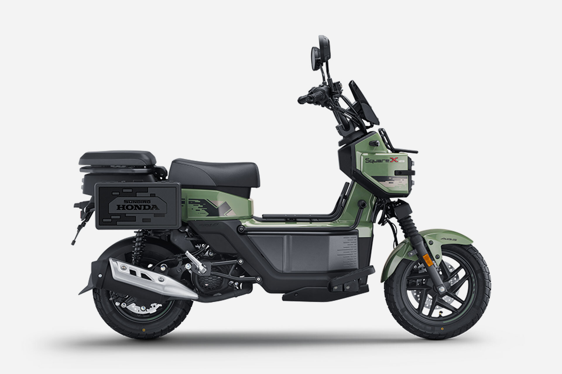 Honda Square X 125 Tampil Nyeleneh, Rak Samping Lipat dan Jok Bisa Jadi Meja Piknik