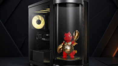 MSI Ubah Casing Gaming Jadi Hologram Hidup, LuckyClaw Si Naga AI Turun Tangan