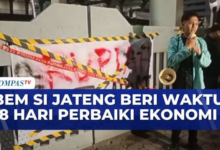 BEM SI Jateng Ultimatum 18 Hari ke Pemerintah, Desak Penguatan Rupiah Sebelum Reformasi Jilid 2