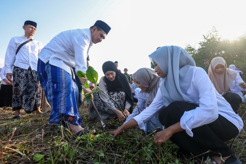 Wagub Jateng Ajak Santri Tanam Mangrove, Upaya Lawan Abrasi dan Bangun Kesadaran Ekologis