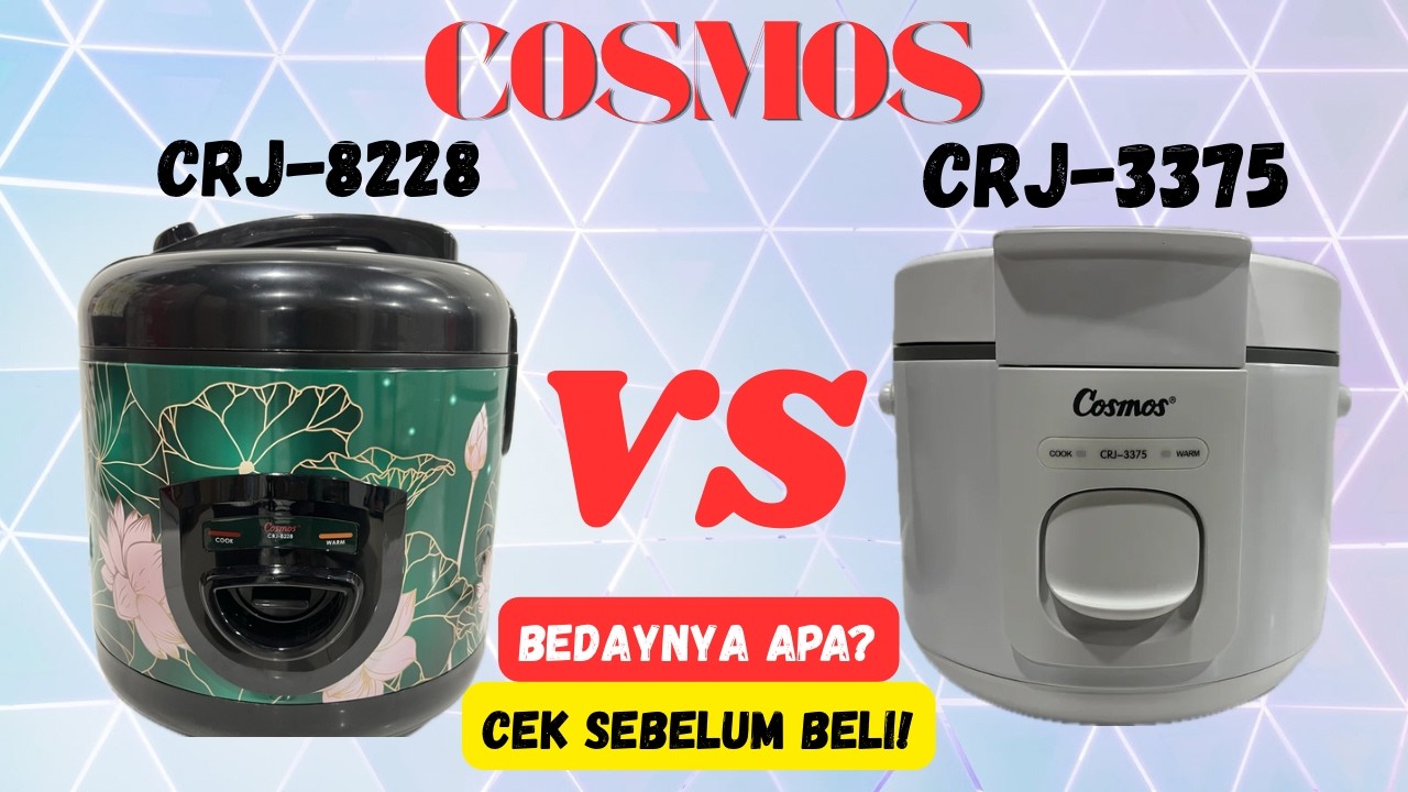 Cosmos CRJ-8228 Vs CRJ-3375, Rahasia Uap Penentu Nasi Pulen yang Tak Ada di Seri Ini