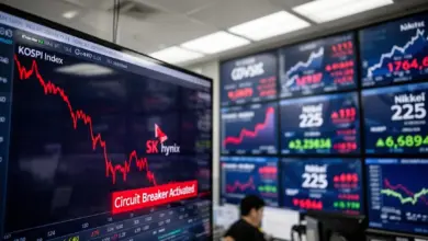 KOSPI Anjlok 8 Persen, Bursa Korea Hentikan Perdagangan Selama 20 Menit Karena Panik Pasar Global