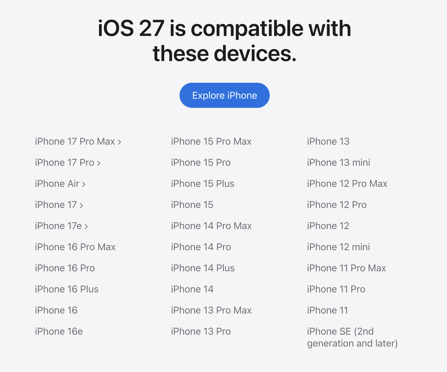 Apple Umumkan iOS 27, iPhone 11 Masih Lolos Dan Ternyata Belum Pensiun