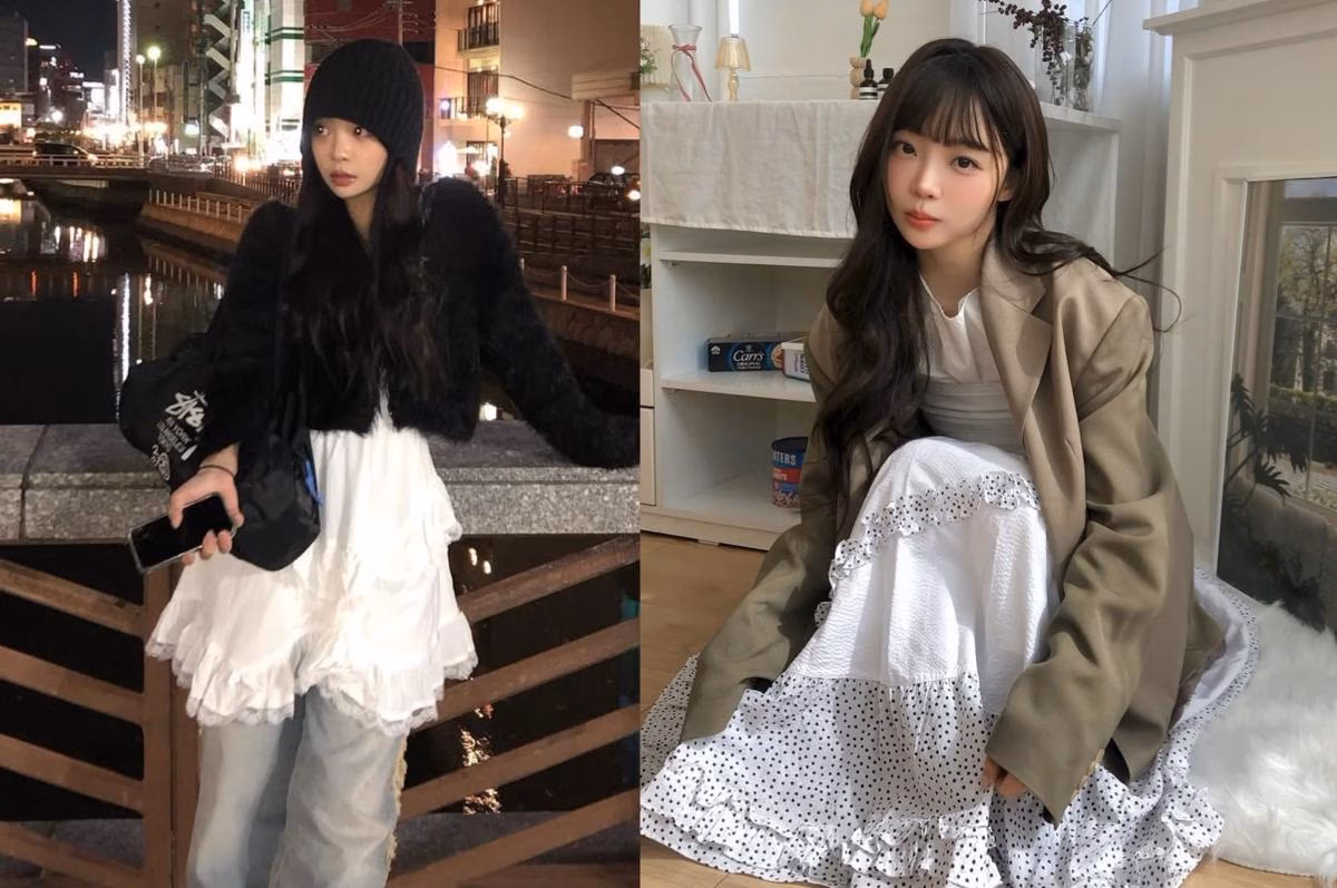 Mix and Match Layering Ala Kwak Min Kyung, Outfit Bertumpuk yang Tetap Ringan dan Estetik