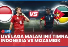 Timnas Indonesia Kontra Mozambik Malam Ini, Link Nonton Ada di Sini!