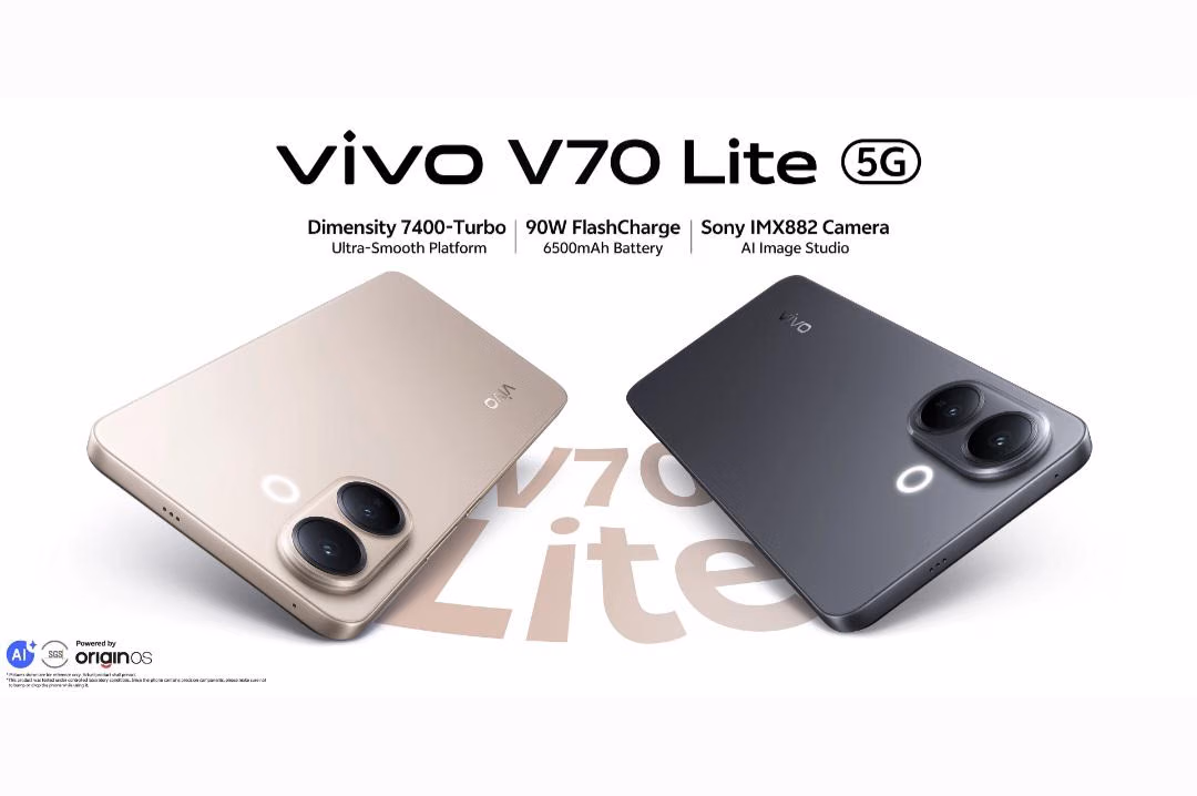 vivo V70 Lite 5G Tawarkan Baterai 6500mAh Dalam Bodinya Yang Tetap Tipis Dan Ringan