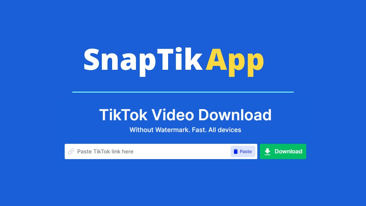 Download Video YouTube Tanpa Aplikasi, SnapTik Web Menang di Cepat dan Praktis