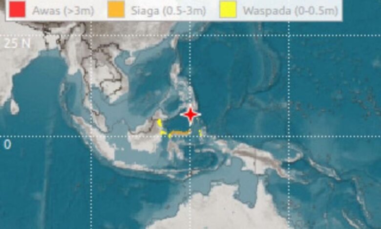 BMKG Akhiri Peringatan Tsunami, Gelombang 75 Cm Sempat Terekam di Sulawesi