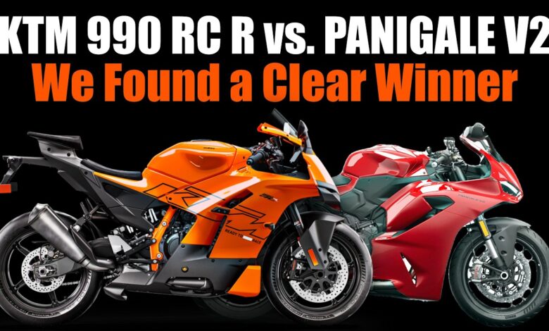 Ducati Panigale V2 S Vs KTM 990 RC R, Italia Lebih Halus Austria Lebih Buas Dan Lebih Murah
