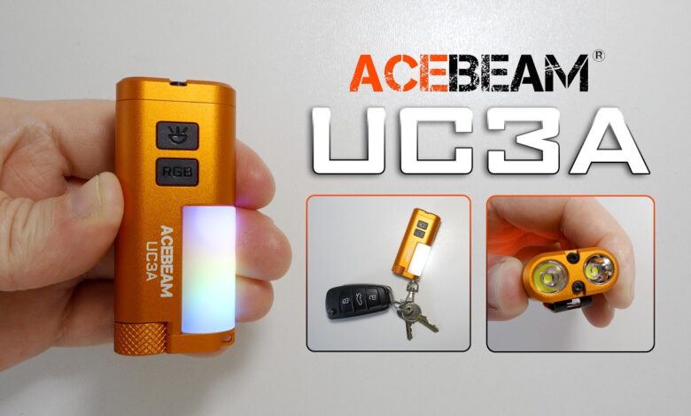 Acebeam UC3A Kecil Tapi Serba Bisa, Senter Saku Dengan Lampu Samping Unik