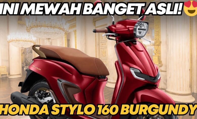 Honda Stylo 160 Special Burgundy Tampil Mewah, Warna Eksklusif Ini Cuma untuk Varian Tertinggi