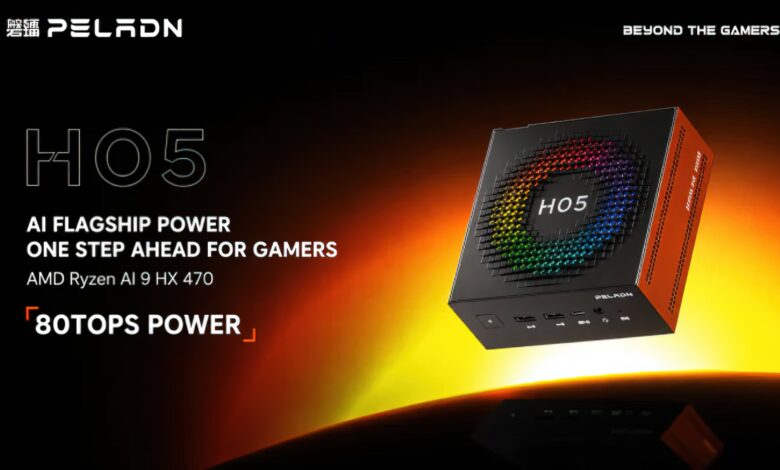 Peladn HO5 Mungil tapi Gahar, OCuLink Buka Jalan eGPU dan Tenaga AI Ryzen HX 470