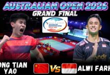 Alwi Farhan Bangkit Dari Pukulan Piala Thomas, Juara Australian Open 2026 Dengan Skor 21-13 21-13