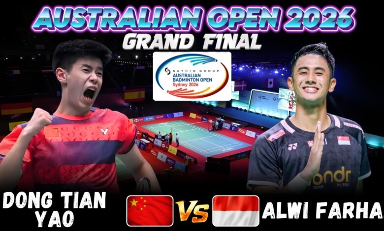 Alwi Farhan Bangkit Dari Pukulan Piala Thomas, Juara Australian Open 2026 Dengan Skor 21-13 21-13