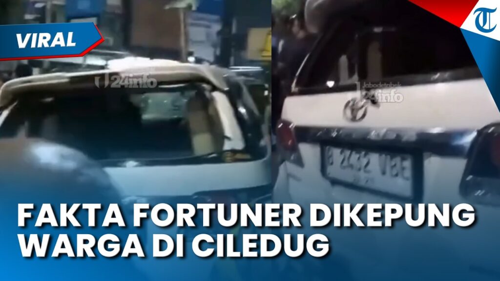 Fortuner Dikepung Warga di Ciledug, Fakta Sebenarnya Bukan Tabrak Lari Melainkan Pelaku Narkoba