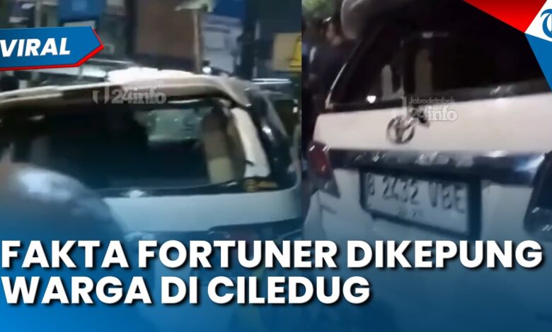 Fortuner Dikepung Warga di Ciledug, Fakta Sebenarnya Bukan Tabrak Lari Melainkan Pelaku Narkoba