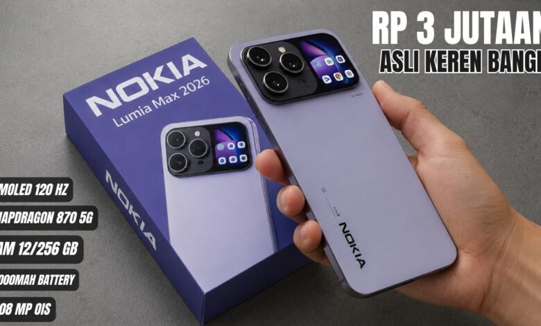 Nokia Lumia Max 2026 Muncul Lagi, Desain Legendaris dan Layar 120Hz Siap Usik Xiaomi-Infinix