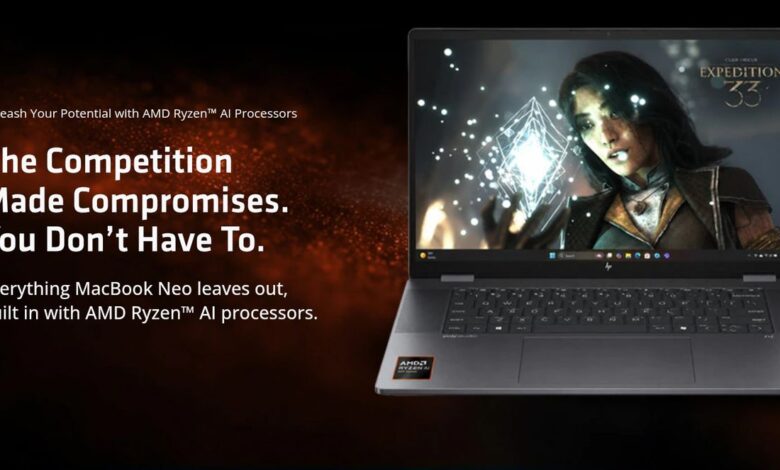 AMD Sindir MacBook Neo, Pamer Laptop Ryzen Lebih Ngebut Buat Multitasking dan Game