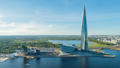 Lakhta Center, Gedung Tertinggi di Eropa yang Berputar 90 Derajat dan Tahan Cuaca Ekstrem