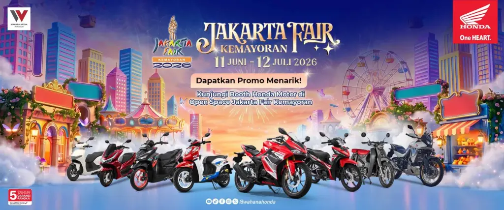 Jakarta Fair 2026 Buka Diskon Motor Listrik Honda, CUV e: Dan Icon e: Dipangkas Hingga Rp1,5 Juta