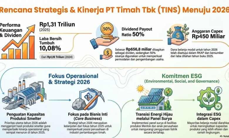 PT Timah Bagi 50% Laba Jadi Dividen, Sisa Dana Dipakai Kerek Produksi Smelter