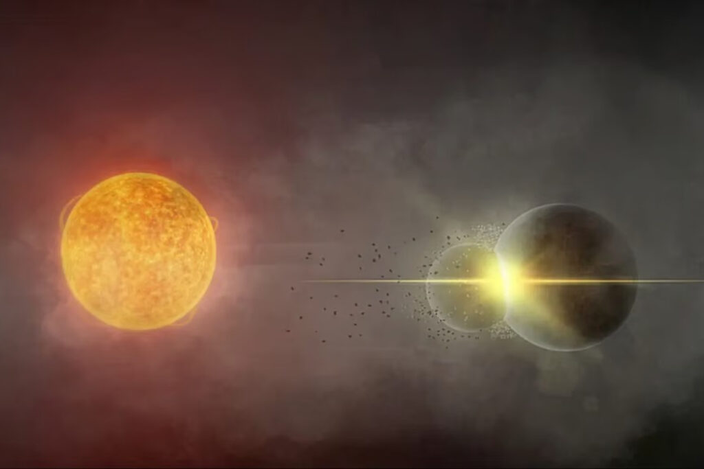 Gaia20ehk Mengirim Sinyal Debu Panas, Jejak Tabrakan Planet Raksasa Terungkap