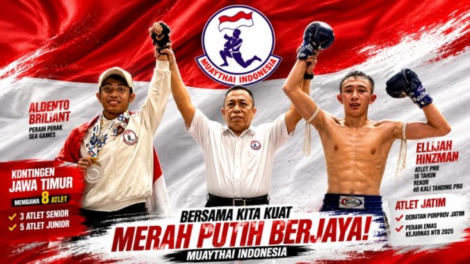 Jawa Timur Turunkan Delapan Petarung, Misi Besar Kejuaraan Dunia Muaythai 2026 di Malaysia