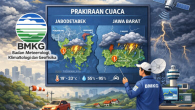 Jawa Barat Cerah Pagi Ini, Sejumlah Wilayah Siaga Hujan dan Petir Sore Hari
