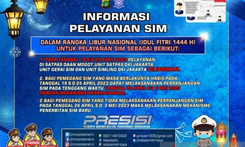 SIM Mati Dapat Nafas Tambahan, Tapi Hanya Sehari Setelah Libur Tahun Baru Islam